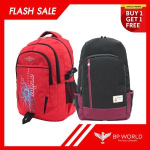 BLUE PLANET กระเป๋าเป้ รุ่น P1406-2 แสด แถมรุ่น P1408 ดำ 